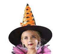 Costume de sorcière pour tout-petits - Accessoires de conte d'Halloween Fancy Witch Dress Up | Jeu de rôle, fête à thème, chapeau de sorcière, balai pour la maison, l'école, la scène