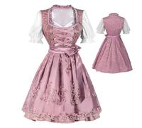 Costume de soubrette bavaroise pour femme avec tablier pour Halloween | Costume de bière, costume de costumade pour Pâques, carnaval, fête, Noël, théâtre, école, jeux, vacances