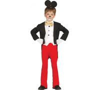 Costume de souris célèbre pour les garçons noir-blanc-rouge