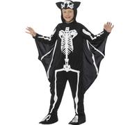Costume De Squelette De Chauve-Souris Halloween Pour Enfants Garçons 4-12 Ans