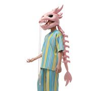 Costume de squelette de dinosaure : casque de tête de mort 3D, costume de dinosaure portable réaliste, accessoire de queue de costume velours doux | Célébration du carnaval de divertissement