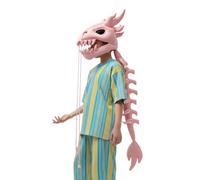 Costume de squelette de dinosaure - Combinaison en peluche - Costume Di o os avec capuche - Vêtements en tissu doux - Robe réaliste pour et adultes - Pour fête, cosplay, famille -
