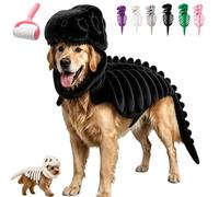 Costume de squelette de dinosaure pour chiens et chats, tenue d'Halloween pour animaux de compagnie de petite et moyenne taille, idée de déguisement amusante et créative pour animal de compagnie