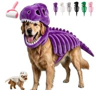 Costume de squelette de dinosaure pour chiens et chats, tenue d'Halloween pour animaux de compagnie de petite et moyenne taille, idée de déguisement amusante et créative pour animal de compagnie
