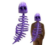 Costume de squelette de dinosaure pour - Tenue de jeu de rôle avec son, costume de cosplay festif pour Halloween - Créateur de contenu pour adultes - Acteur de théâtre scolaire - Événements à