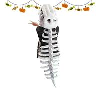 Costume de squelette de dinosaure - Tenue de spinosaure 3D douce en peluche pour fêtes costumées, Halloween, accessoires photo
