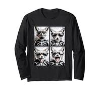 Costume de Squelette de Renard avec Lunettes de Soleil pour Halloween Manche Longue