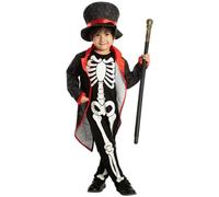 Costume de Squelette Heureux Lueur dans le Noir pour Enfants Halloween
