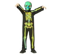 Costume De Squelette Pour Garçons Enfants Halloween Jour Des Morts Déguisement