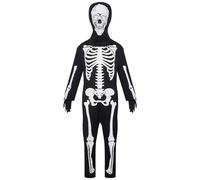 Costume de squelette pour - Glow in Dark Jumpsuit Outfit, Ensemble Cosplay Halloween | Gants de masque de corps effrayant, costume déguisé, déguisement confortable, fête de rôle