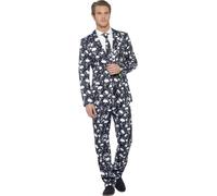 Costume De Squelette Sénior Pour Adultes Jour Des Morts Déguisement Halloween