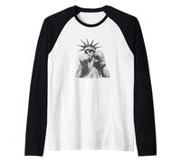Costume de Statue de Boxe Cool pour Les Amateurs de vêtements de la liberté et des USA Manche Raglan