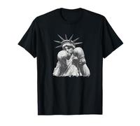 Costume de Statue de Boxe Cool pour Les Amateurs de vêtements de la liberté et des USA T-Shirt