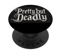 Costume de Style Gothique pour Les Amoureux Jolis mais mortels PopSockets PopGrip Adhésif