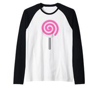 Costume de suceur de sucettes Rose pour Amateur de Bonbons Manche Raglan