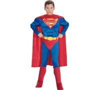 Costume De Super-Héros Deluxe Pour Enfants Superman Musclés