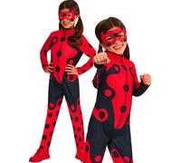 Costume De Super-Héros Officiel Pour Filles Miraculous Ladybug Avec Masque