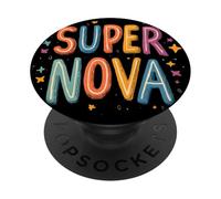 Costume de Supernova coloré PopSockets PopGrip Adhésif