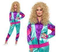 Costume De Survêtement Des Années 80 Pour Adultes Femmes Robe Fantaisie UK 8-18