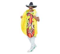 Costume De Taco Mexicain Nuit Mexique Tortilla Tenue De Fête Pour Hommes Femmes