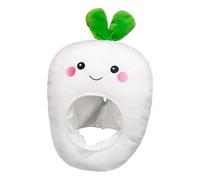 Costume de tête de fruits - Costume de radis noir blanc Cosplay Couvre-chef, accessoire photo, pour femmes et filles Carnaval Festival Vacances Fête d'anniversaire Célébration