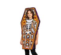 Costume de tête de mort drôle - Flanelle polaire ultra douce - Coupe ample | Tenues de cercueil de vampire d'Halloween drôles pour femmes, hommes, enfants, accessoires de cosplay, spectacle, danse