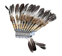 Costume de tête en plumes - Chapeau indien - Unisexe - Bandeau à plumes - Bandeau à plumes - Bandeau à plumes - Bijou de tête pour Halloween