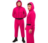 Costume De Travail Rouge De La Série Squid Games De Netflix Pour Adultes