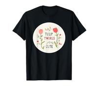 Costume de Tulipe Heureuse avec tourbillons pour garçons et Filles T-Shirt