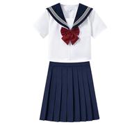 Costume de uniforme scolaire | Confortable et traditionnel avec nœud papillon, uniforme de comme costume de fille - Pour théâtre, cosplay, événements, réunions, fêtes, , adolescents