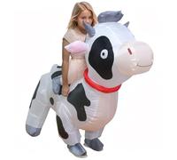 Costume de Vache Gonflable, Costume Gonflable en Polyester imperméable, de Vache pour Tout-Petit Facile à gonfler avec Ventilateur, Costumes gonflables pour Enfants