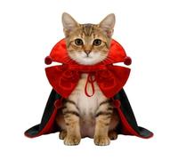 Costume de Vampire pour Animaux de Compagnie Cape de Cosplay Animal pour | Cape d'Halloween avec nœud papillon pour chat Pour petites, moyennes et grandes races, photos de et