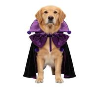 Costume de Vampire pour Chien Cape de Cosplay Animal pour Halloween et de | Cape de vampire avec nœud papillon petites, moyennes et grandes races, fêtes, photographie, tenue amusante au