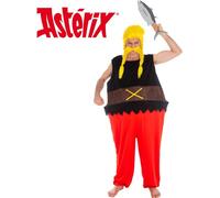 Costume de Verleihnix pour hommes Astérix et Obélix Costume de carnaval noir et rouge