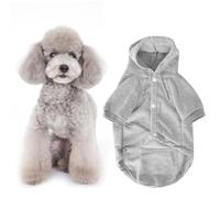 Costume de vêtements pour Animaux de Compagnie Mignon Gris Gardien de Chien de Chien Chaud Bouton (XXL)