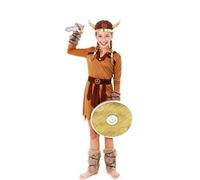 Costume de Viking Marron Guerrière pour fille Taille 3-4 ans