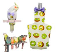 Costume de vol à oiseaux - Avian respirant portable avec couche intérieure absorbante, gilet en coton confortable pour les oiseaux intérieurs | Solution de tenue des fuites Gudgies, perroquets de tail