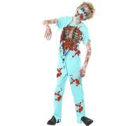 Costume De Zombie Pour Garçons Costume D'Halloween Tenue De Fête Enfant Condamné