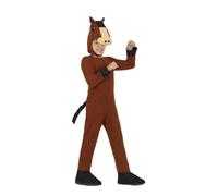 Costume - Déguisement de cheval - Marron - 10-12 ans - Comprend chapeau et combinaison 10-12 ans
