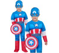 Costume Déguisement Marvel Captain America Rubies Polyester Multi Enfant 2-6 Ans