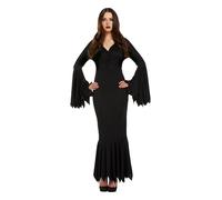 Costume Déguisement Noir Style Morticia Vampire Sorcière Sexy Femmes Taille Unique EU 36-42