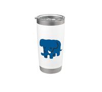 Costume d'éléphant Gobelet isotherme en acier inoxydable double paroi
