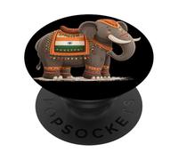 Costume d'éléphant Indien pour Les Amoureux des éléphants et des Animaux PopSockets PopGrip Adhésif