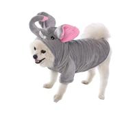Costume d'éléphant pour chien en coton pour Halloween, anniversaire, facile à porter, sweat-shirt en coton, costume d'Halloween pour animal domestique