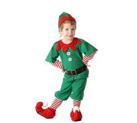 Costume d'Elfe de Noël pour Enfants Adultes Robe d'Elfe Vert Enfants Robe de Soirée de carnaval Joyeux Noël pour Homme Femme Costume de Performance Vacances Parents-Filets Fête de Fête
