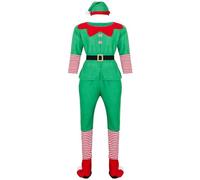 Costume d'elfe de Noël pour femme - Cosplay - Costume de Noël - Tenue de Noël - Elfes - Père Noël - Carnaval - Rubies - Avec pantalon, ceinture, bottes et bonnet - Costume d'elfe de Noël