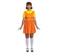 Costume Deluxe D'Adulte De La Poupée Young-Hee De Squid Game