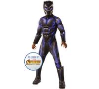 Costume Deluxe De Black Panther Pour Garçons Avengers 4 Licencié Tenue De Fête