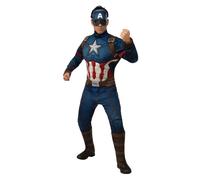 Costume Deluxe Pour Homme Captain America Marvel Super Héros Déguisement Endgame