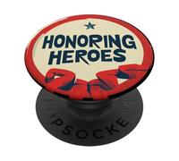 Costume d'emblème Honoring Heroes PopSockets PopGrip Adhésif